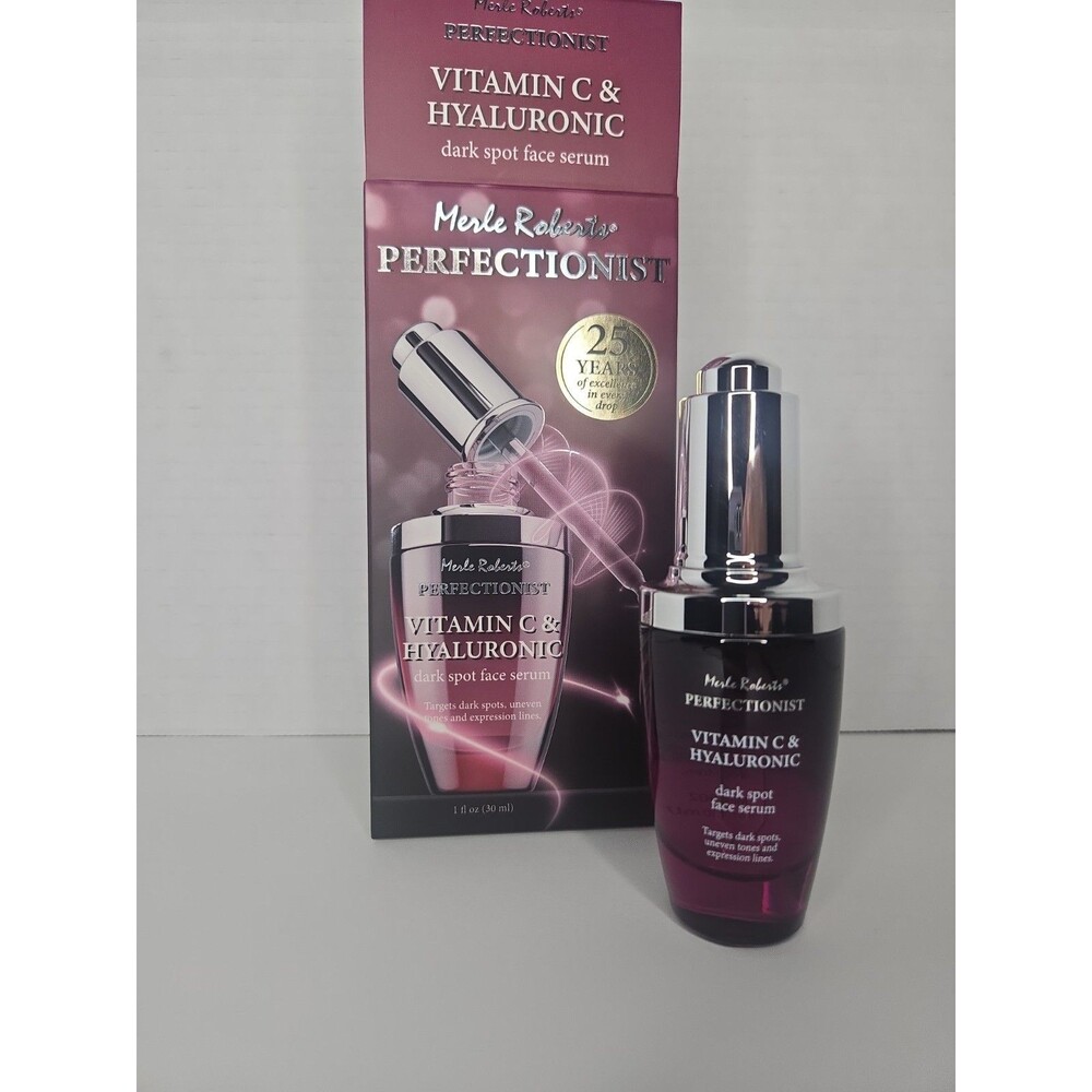 Merle Roberts Perfectionist Vitamin C & Hyaluronic Dark Spot Face Serum, 1oz
